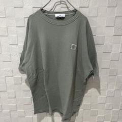 【極美品/XL】ストーンアイランド tシャツ カーキ 人気デザイン ワンポイント