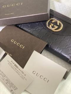 箱あり　グッチ 長財布 スーキー シマ GG ラウンドジップ レザー 箱あり グッチ 長財布 スーキー シマ GG ラウンドジップ レザー