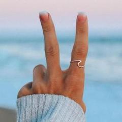 何かオシャレが足りない時に★シルバー925サーフ ウェブ波リング★高品質仕上げ
