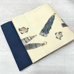 珍柄 夏帯 名古屋帯 絽ちりめん ちまきにヒラメ 開き正絹 着物 RO-4526 珍柄 夏帯 名古屋帯 絽ちりめん ちまきにヒラメ 開き正絹 着物
