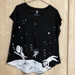 ちびまる子ちゃん 宇宙Tシャツ ルーズフィット