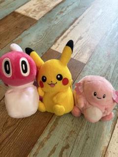 ポケモン　シャリタツ　ピカチュウ　ラッキー　ぬいぐるみ　3匹まとめ売り