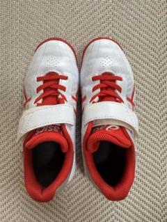 ASICS スパイクシューズ ホワイト/レッド