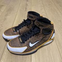中古エアズームハラチ2K4“ブラック&ゴールド”（26cm）ナイキ/NIKE AIR ZOOM HUARACHE 2K4 LASER“KOBE”BLACK&GOLD/コービーブライアント Nike Air Zoom Huarache 2K4 Laser Kobe Black Gold Men's