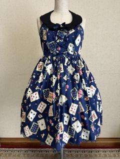 美品　ゴスロリ　ジャンパーワンピース　CLUB BODY LINE ローズ Stripe Triple Ribbon JSK (L406) by Bodyline