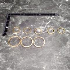 【 No.55 アクセサリー キーフック リング 平 20.30mm 真鍮 】★のサムネイル