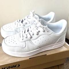 [美品]IGNIO イグニオ　白スニーカー　25.0㎝　ホワイト　シューズ