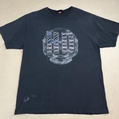 USA製 ハーレーダビッドソン Tシャツ ダメージ フェード 両面ロゴ