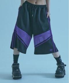 REFLEM レフレム サイドZIPジャージハーフパンツ ブラック REFLEM（レフレム）の「『REFLEM/レフレム』ベルト付きサイドZIP