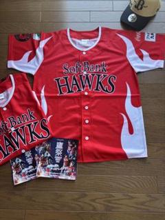 未使用　鷹祭　SoftBank Hawks ユニフォーム 赤　Ｌ　２枚