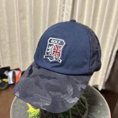 美品　ADMRIAL ゴルフキャップ　カモフラ ワッペン　エンブレム