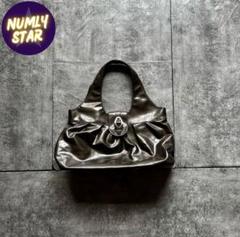 archive grunge metallic shoulder bag y2k