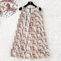 【希少】LIBERTY リバティ マイリトルペース 膝丈 ワンピース M