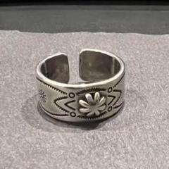 オープンリング s925 指輪 シルバー ユニセックス メンズ ヒップホップ 花
