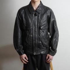 INTERMEZZO ブラック レザージャケット Mサイズ INTERMEZZO インターメッツォ レザージャケット ブラック sizeL