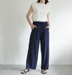 新品　ottilie　オティーリエパンツ ドットプリントイージーパンツ