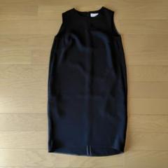 BLENHEIM ノースリーブひざ丈ワンピース ブラックのサムネイル