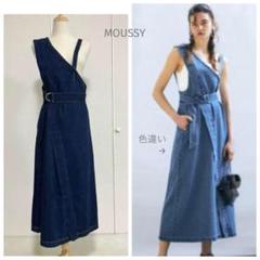 マウジー MOUSSY ASYMMETRY DENIM ドレス デニムワンピース