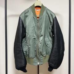 Rebuild by ニードルズ ブルゾン MA-1 レザージャケット Rebuild by ニードルズ ブルゾン MA-1 レザージャケット - メルカリ