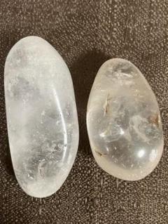 水晶　クリスタル　天然石　原石　タンブル　クォーツ　　2個
