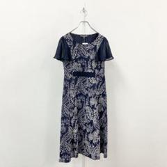 【タグ付き】ローラアシュレイ　ノースリーブワンピース　フラワー　ネイビー　9号 2025年最新】ローラアシュレイ ワンピース 9号の人気アイテム