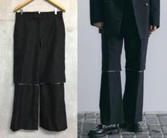 メアグラーティア 25ss レイヤード トラウザーズ ギャバ スラックス パンツのサムネイル