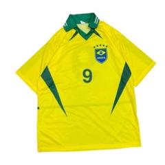 【レア】 ブラジル サッカーシャツ ゲームシャツ　ロナウド 9 イタリア製