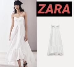 完売品❗️ZARA ZW COLLECTION フリル ポプリン ワンピース