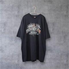 Harley-Davidson 両面プリントTシャツ 黒 XL相当