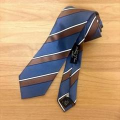 極美品 23SS BEAMS F別注 ホリデーアンドブラウン ストライプネクタイ 極美品 23SS BEAMS F別注 ホリデーアンドブラウン ストライプ