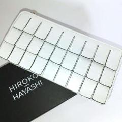 2024 美品 ヒロコハヤシ BAGNO 長財布 L字ファスナー ホワイト HIROKO HAYASHI 長財布 BAGNO L字ファスナー ホワイト 美品
