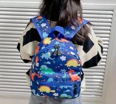 【未使用❗】 キッズリュック 男の子 恐竜 ブルー 保育園 旅行 かばん 子供
