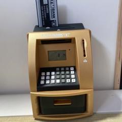 atm型貯金箱　ゴールド