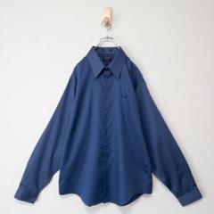 【超おすすめドレスシャツ・くすみブルー】古着・アースカラー・1815