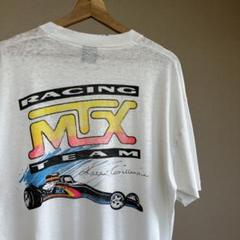 90s USA製 白 プリントTシャツ 雰囲気系 ボロ XL vintage