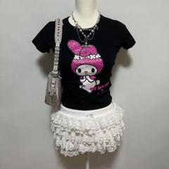 Y2K 平成 ギャル グランジ マイメロ ピンク　ピチT Tシャツ