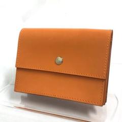 月末まで エルメス カードケース 名刺入れ マチ有 サクラ オレンジ