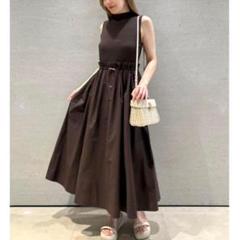 新素材新作 田中みな実さん着用✨セルフォード ドロストニットドッキング ワンピース