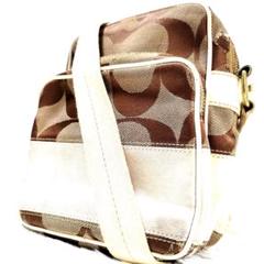 Coach コーチ ボディーバッグ ショルダーバッグ キャンバス ブラウン