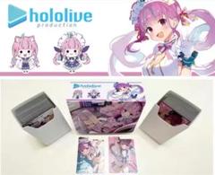 ホロライブ　兎田ぺこら　湊あくあ　スリーブ　デッキケース 新品】ホロライブ 湊あくあ デッキケース - メルカリ