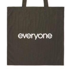 【新品未使用】everyone Vincent TOTE BAG BLACK everyone(エブリワン) VINCENT TOTEBAGトートバッグ ブラック