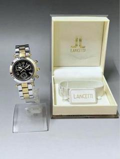 E268 LANCETTI LT-6040 クロノグラフ　腕時計