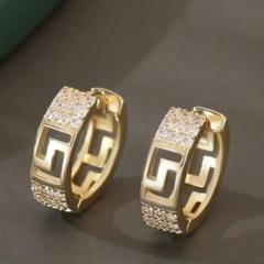 ✳️フープ ゴールド　ジルコニア　ピアス　レディース　メンズ✳️