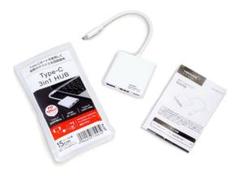 【新品•未使用】HIDISC Type-C 3in1 HUB DAISO 変換
