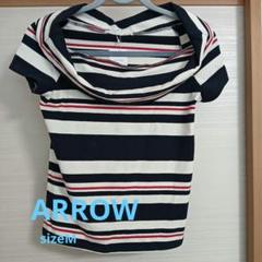ARROW アロー　ストライプ 半袖Tシャツ M