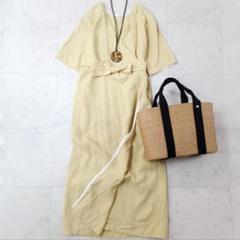 美品＊デミルクスビームス Demi-Luxe リネンカシュクール