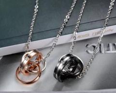 p24ペアネックレス☆2個セット☆ダブルネックレスプレゼントにもネックレス269