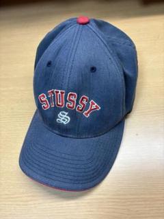 オールドSTUSSY90s 紺タグIWGP真島マコト着用レアキャップ同モデル