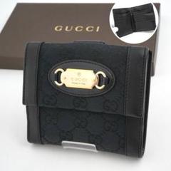 ✨未使用展示品・箱ショップカード付き✨　GUCCI ミニ財布　三つ折り　ブラック 楽天市場】グッチ GUCCI 財布 Wホック 二つ折り財布 035 2778