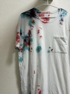 アメリカ古着半袖Tシャツ白シャツヴィンテージ一点物ペイント加工
